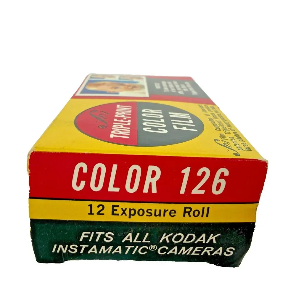 Vintage FCA Triple-Print Color 126 Film 12 Exposure Roll Kodak Instamatic 1976